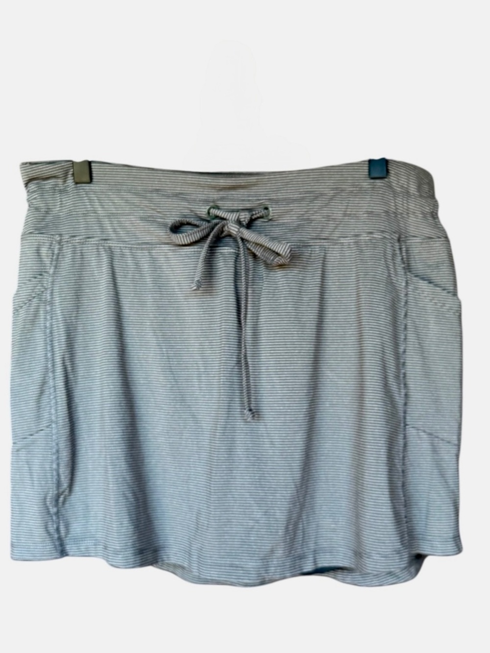 Balance Collection Grey Striped Skirt Sz XL